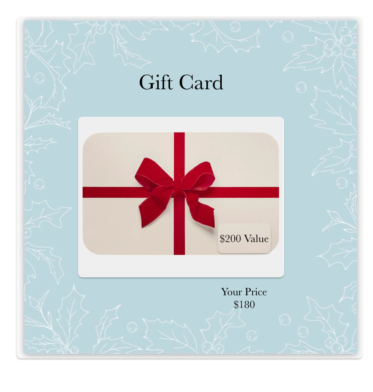 Holiday Gift Card
